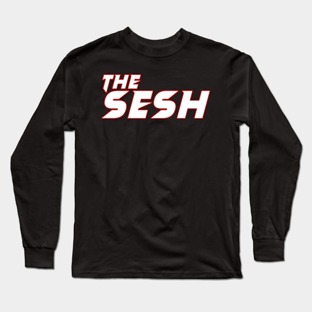 The sesh red and white design Long Sleeve T-Shirt by Captain-Jackson